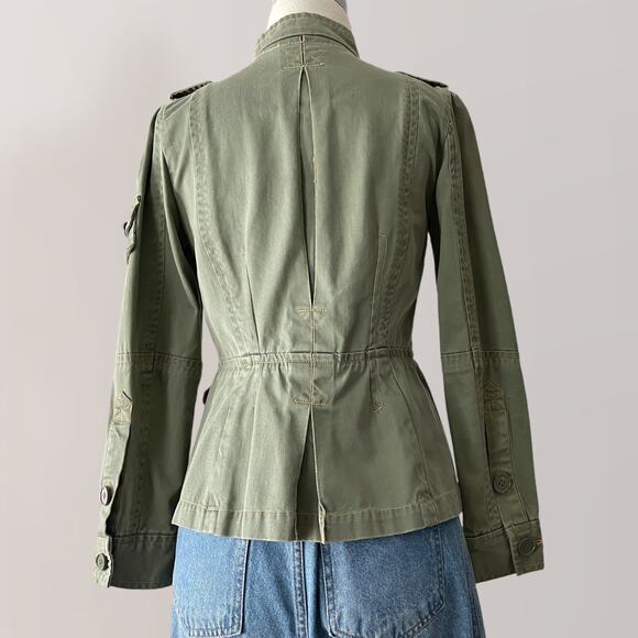 Vintage Utility Military Jacket Gorpcore Olive Green Cargo Grunge Streetwear - Picture 6 of 8